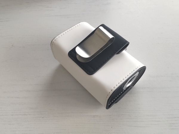 ボイスキャディSLminiのケースにマネークリップを取り付けた