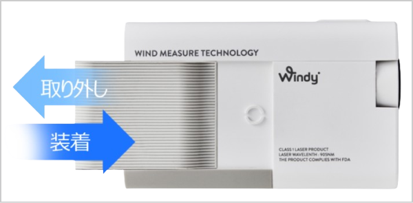 CaddyTalk Windyの脱着式マグネット