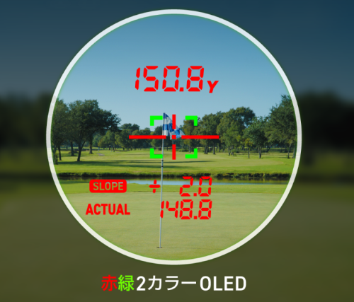 レーザーキャディ GL04PRO の2色OLED